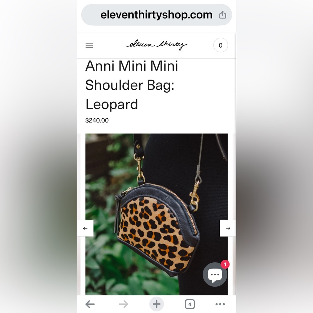 Crossbody Leopard Annie Mini Mini